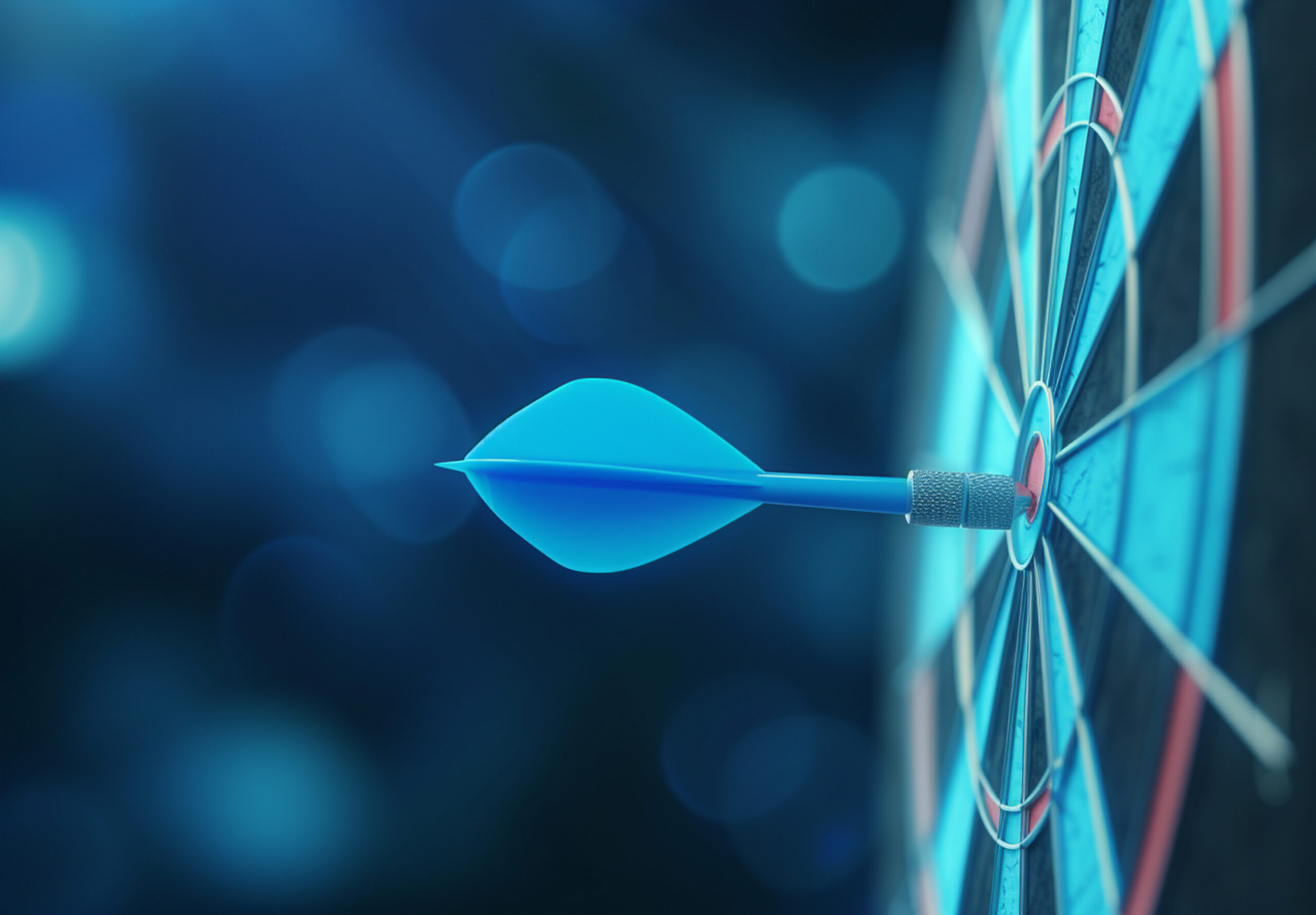 3d-rendering-arrow-hitting-target